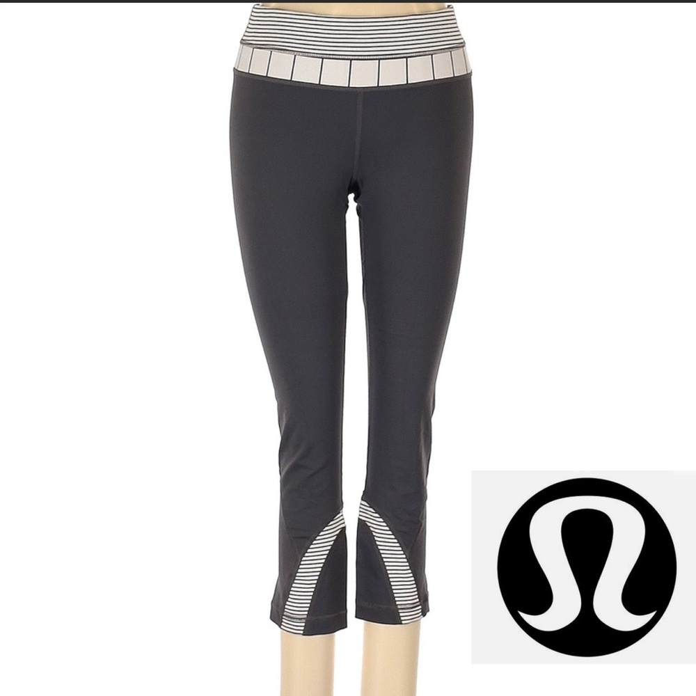 Lululemon Athletica Run: Inspire Crop II Soot Light - Size 4